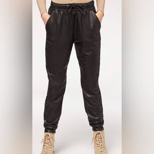 Leather Effect Thermal Joggers